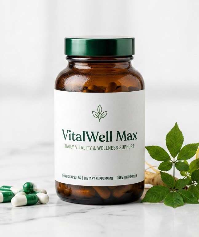 VitalWell Max συσκευασία συμπληρώματος διατροφής